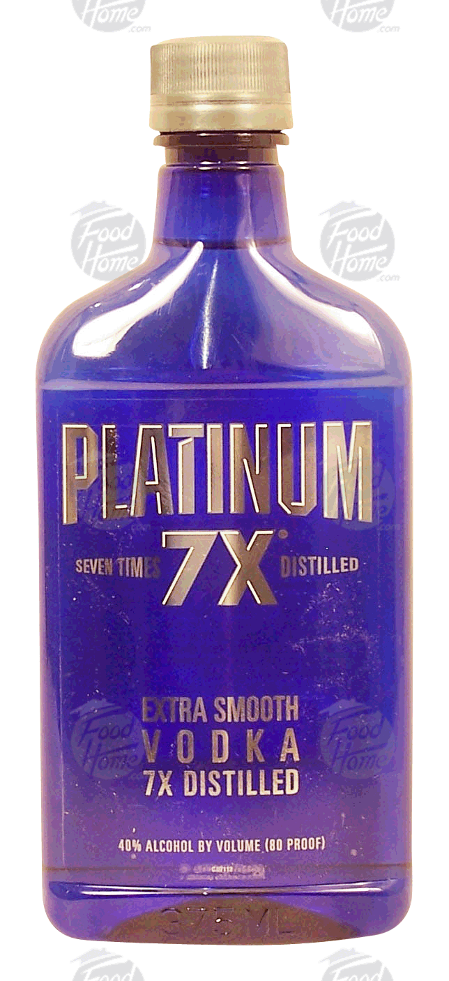 Platinum  vodka, extra smooth, 7 times distilled, 40% alc. by vol. Full-Size Picture